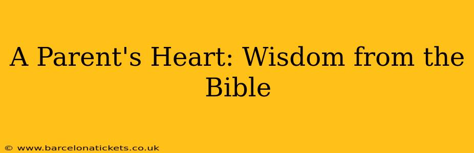 A Parent's Heart: Wisdom from the Bible