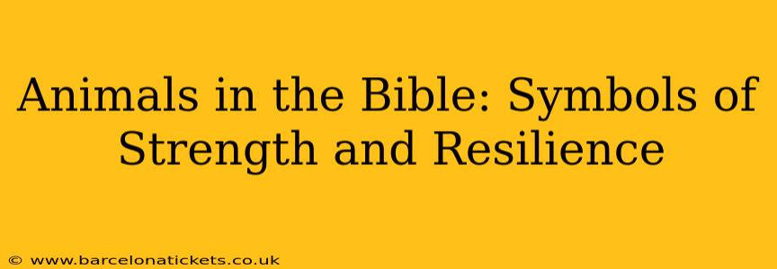 Animals in the Bible: Symbols of Strength and Resilience