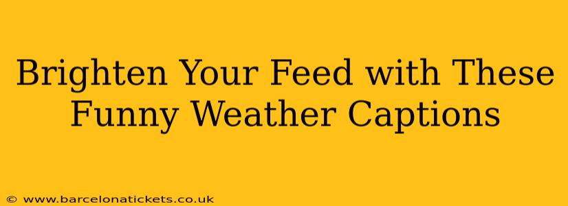 Brighten Your Feed with These Funny Weather Captions