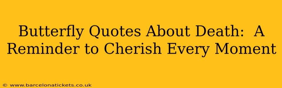 Butterfly Quotes About Death:  A Reminder to Cherish Every Moment