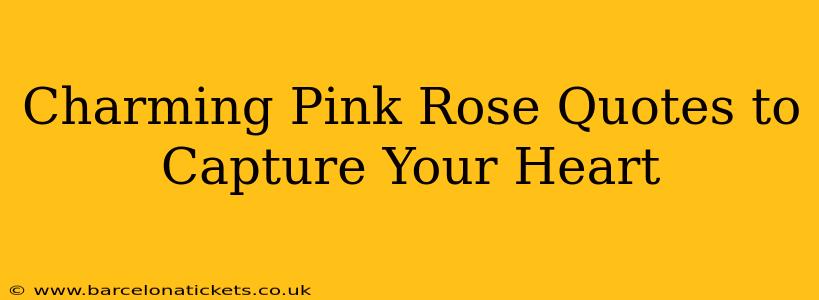 Charming Pink Rose Quotes to Capture Your Heart