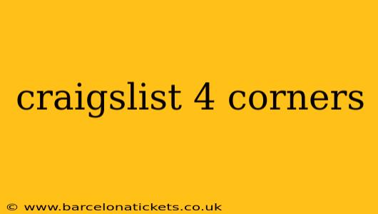 craigslist 4 corners