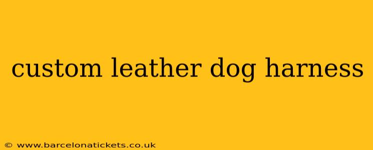 custom leather dog harness