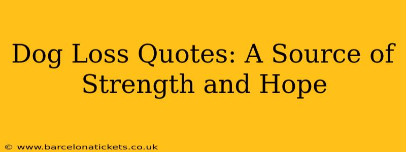 Dog Loss Quotes: A Source of Strength and Hope