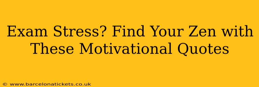 Exam Stress? Find Your Zen with These Motivational Quotes