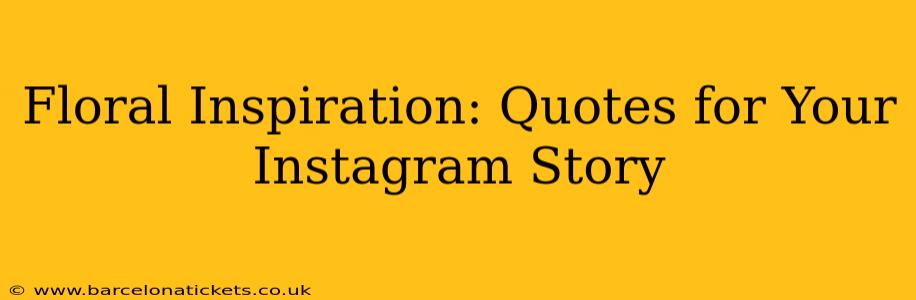 Floral Inspiration: Quotes for Your Instagram Story