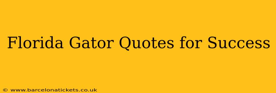 Florida Gator Quotes for Success