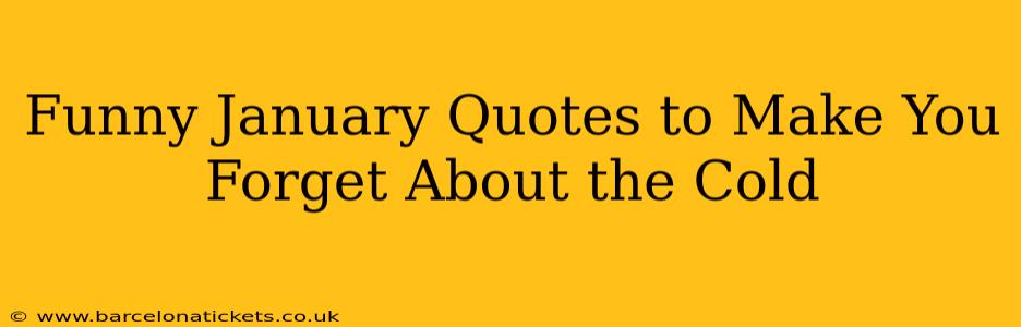 Funny January Quotes to Make You Forget About the Cold