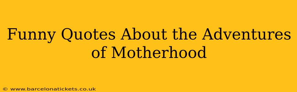 Funny Quotes About the Adventures of Motherhood
