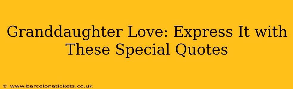 Granddaughter Love: Express It with These Special Quotes