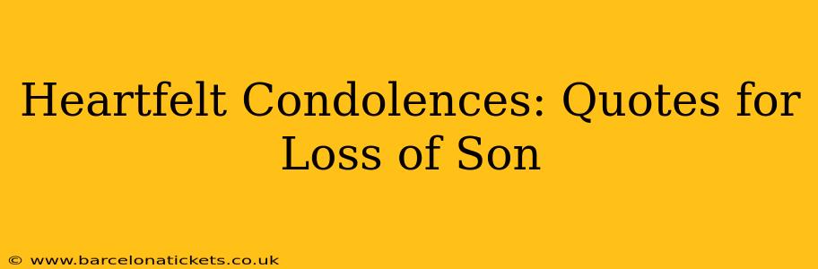 Heartfelt Condolences: Quotes for Loss of Son