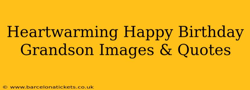 Heartwarming Happy Birthday Grandson Images & Quotes