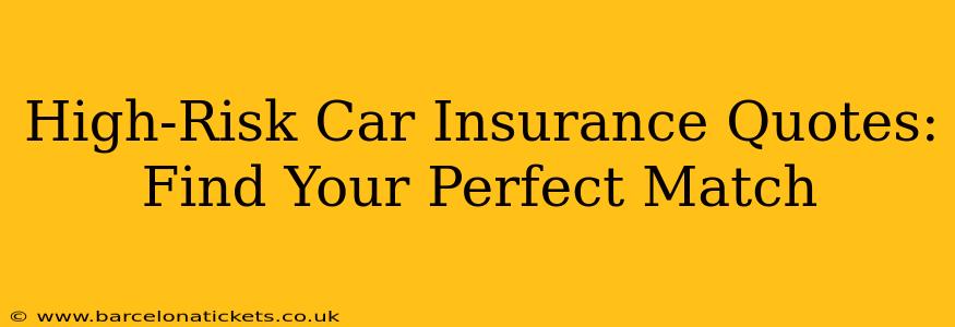 High-Risk Car Insurance Quotes:  Find Your Perfect Match