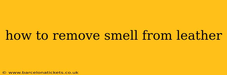 how to remove smell from leather
