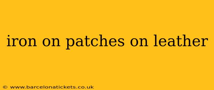 iron on patches on leather