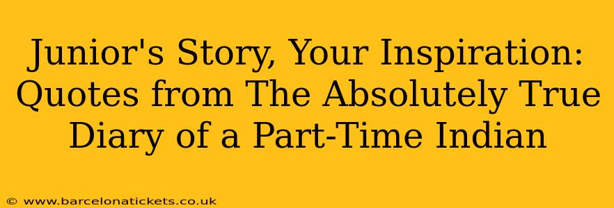 Junior's Story, Your Inspiration: Quotes from The Absolutely True Diary of a Part-Time Indian