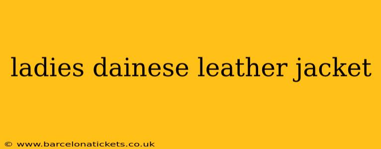 ladies dainese leather jacket