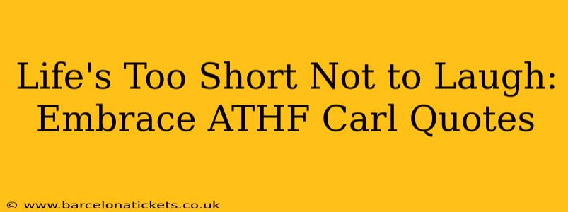 Life's Too Short Not to Laugh: Embrace ATHF Carl Quotes