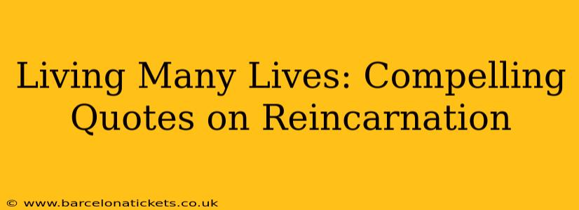 Living Many Lives: Compelling Quotes on Reincarnation