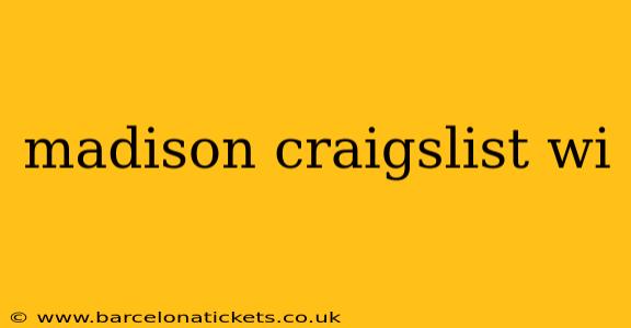 madison craigslist wi