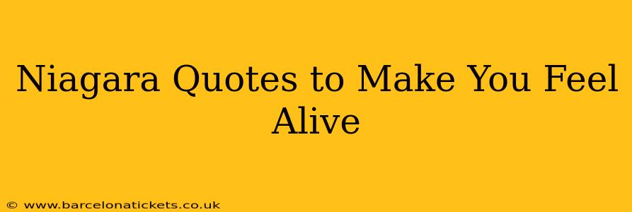 Niagara Quotes to Make You Feel Alive
