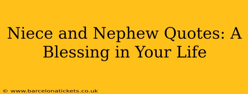 Niece and Nephew Quotes: A Blessing in Your Life