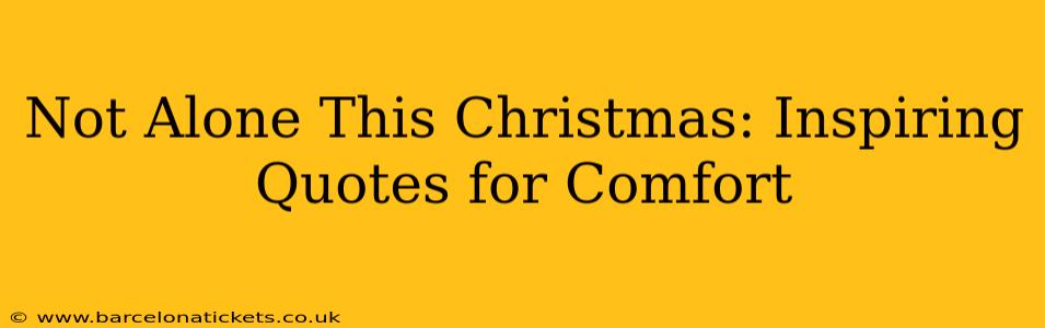 Not Alone This Christmas: Inspiring Quotes for Comfort