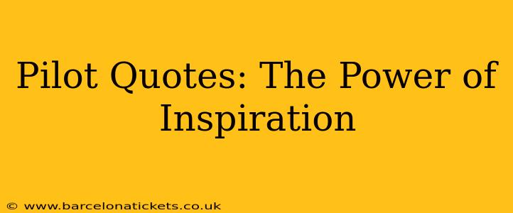 Pilot Quotes: The Power of Inspiration