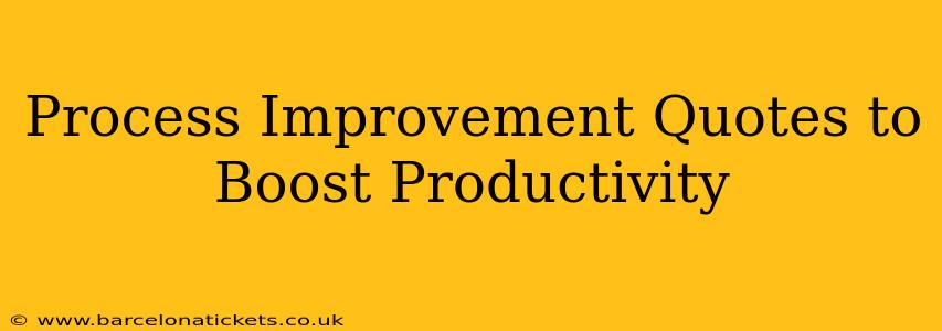 Process Improvement Quotes to Boost Productivity