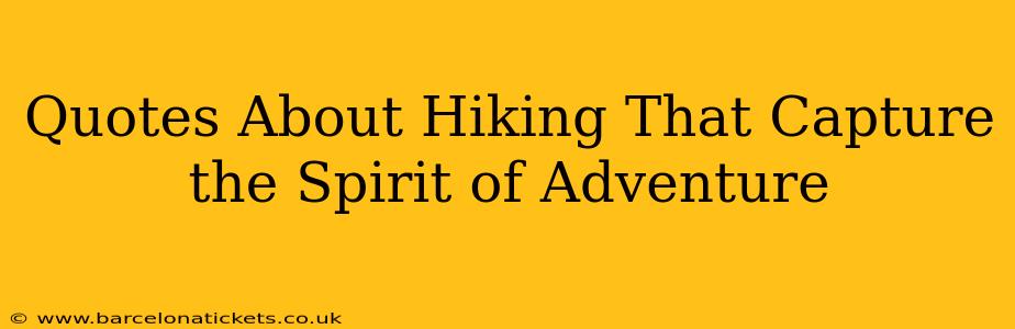 Quotes About Hiking That Capture the Spirit of Adventure