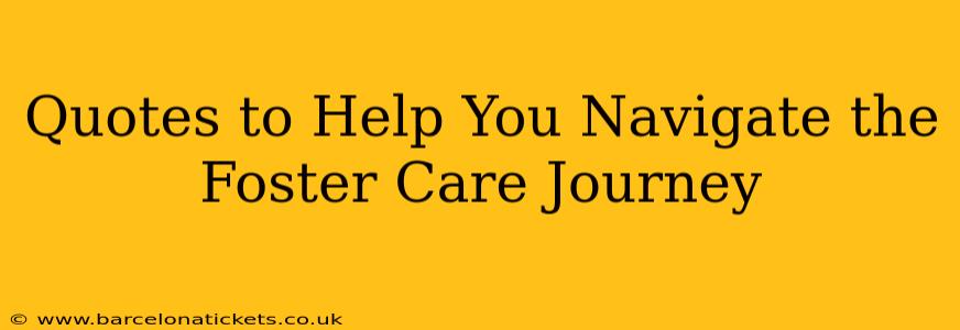 Quotes to Help You Navigate the Foster Care Journey