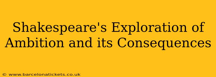 Shakespeare's Exploration of Ambition and its Consequences