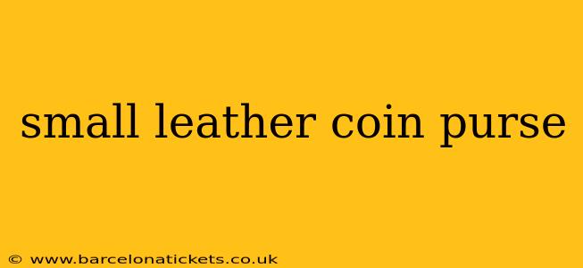 small leather coin purse
