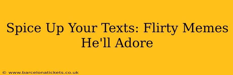 Spice Up Your Texts: Flirty Memes He'll Adore