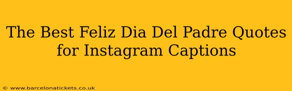 The Best Feliz Dia Del Padre Quotes for Instagram Captions