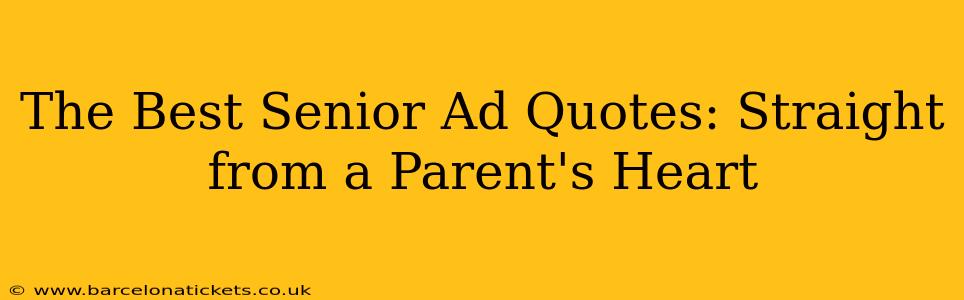 The Best Senior Ad Quotes: Straight from a Parent's Heart