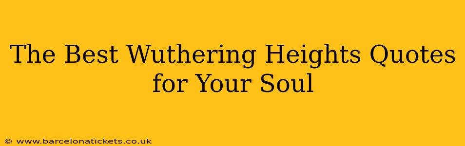 The Best Wuthering Heights Quotes for Your Soul