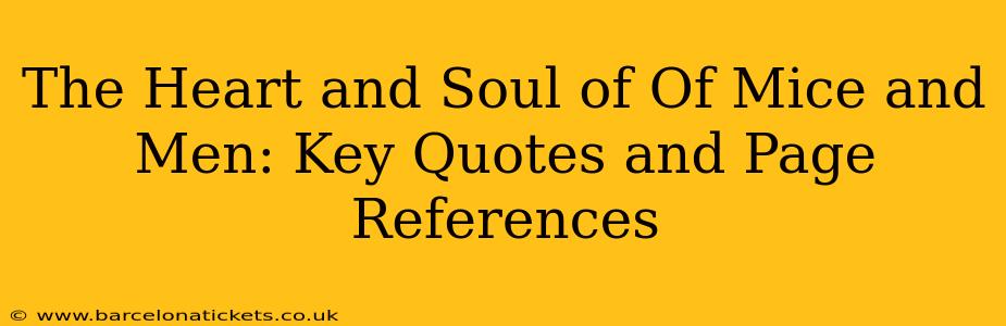 The Heart and Soul of Of Mice and Men: Key Quotes and Page References
