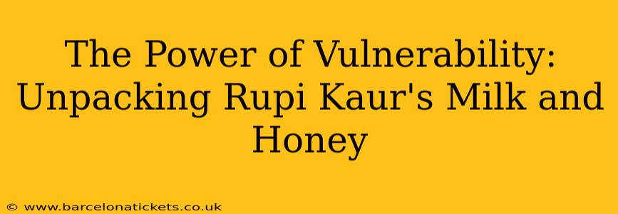The Power of Vulnerability: Unpacking Rupi Kaur's Milk and Honey