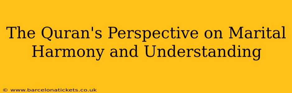 The Quran's Perspective on Marital Harmony and Understanding