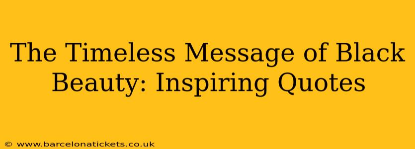 The Timeless Message of Black Beauty: Inspiring Quotes