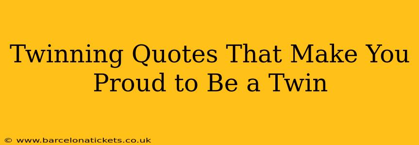 Twinning Quotes That Make You Proud to Be a Twin