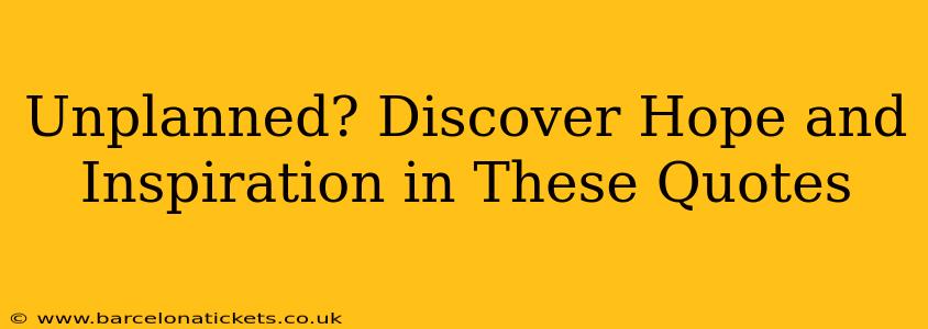 Unplanned? Discover Hope and Inspiration in These Quotes