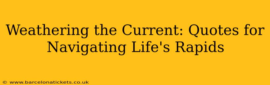Weathering the Current: Quotes for Navigating Life's Rapids